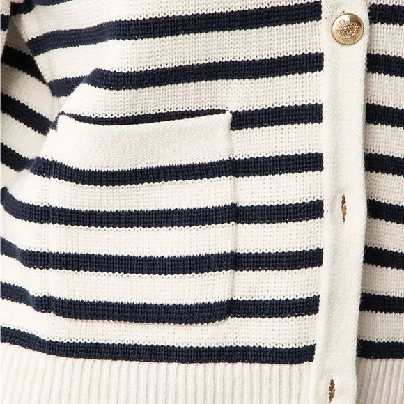 NWT J.Crew New relaxed Emilie sweater lady jacket in stripe Cardigan Sz S - Picture 4 of 9